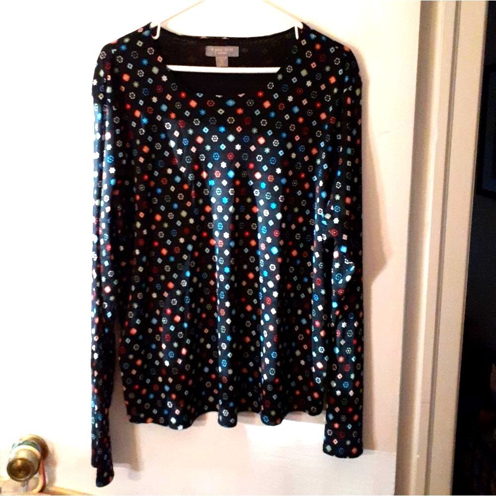 Kate Hill Top 3x Black shirt blouse